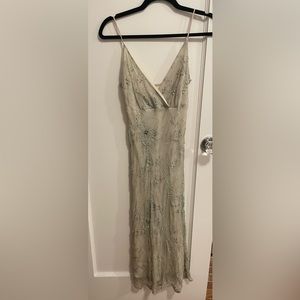 Beaded spaghetti strap dress